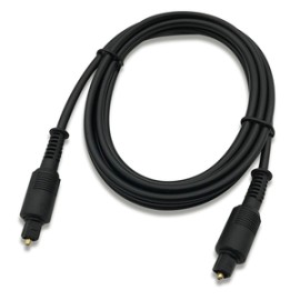 Cable de Fibra Óptica para Audio Digital RadioShack / 1.8 m / Plástico / Negro