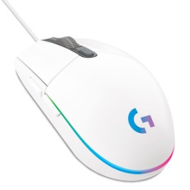 Mouse Gamer Alámbrico Logitech G203 / Blanco / USB