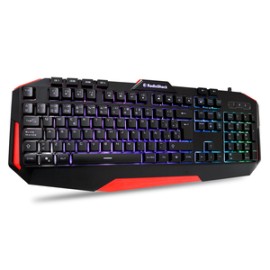 Teclado Gamer RadioShack 26000054 / Negro con rojo / USB