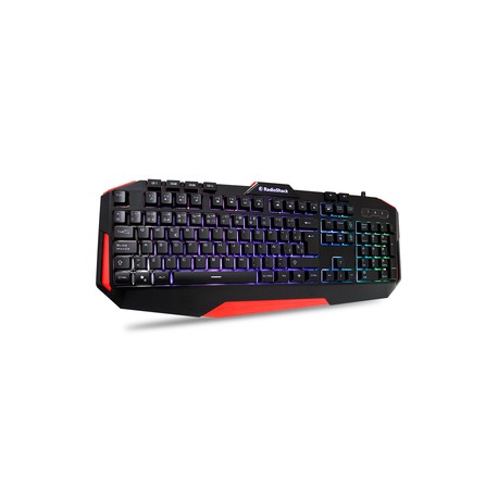 Teclado Gamer RadioShack 26000054 / Negro con rojo / USB