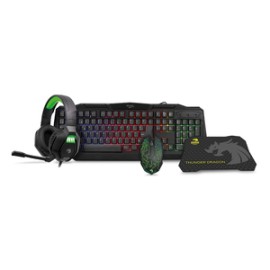 Kit Gamer para PC 4 en 1 Select Power Thunder Dragon / Negro