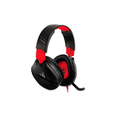 Audífonos Gamer Turtle Beach Recon 70N Nintendo Switch Negro con Rojo