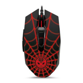 Mouse Gamer Alámbrico XTech Marvel Spiderman / Negro / USB