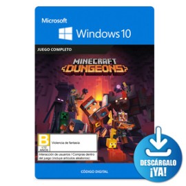 Minecraft Dungeons / Juego digital / PC / Descargable