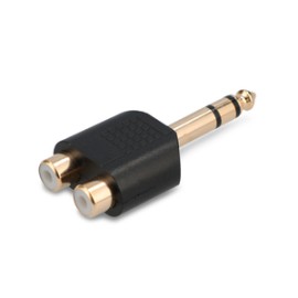 Adaptador Divisor de Audio RCA a Estéreo 6.3 mm RadioShack / Negro