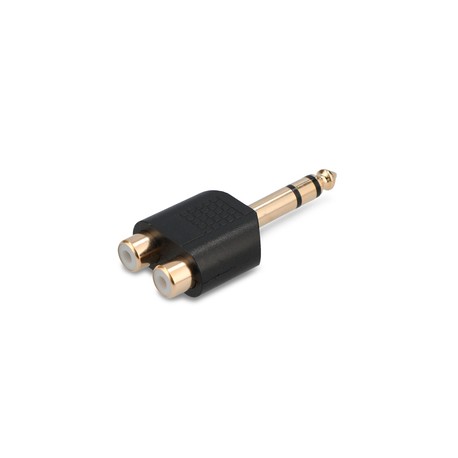 Adaptador Divisor de Audio RCA a Estéreo 6.3 mm RadioShack / Negro