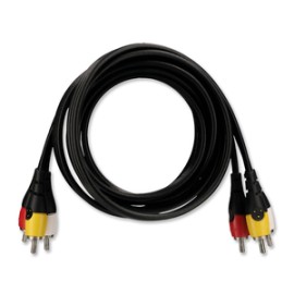 Cable RCA a RCA RadioShack / 1.82 m / Plástico / Negro