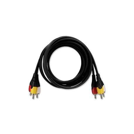 Cable RCA a RCA RadioShack / 1.82 m / Plástico / Negro