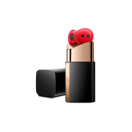 Audífonos Bluetooth Huawei FreeBuds Lipstick True Wireless / In ear / Negro con oro y rojo