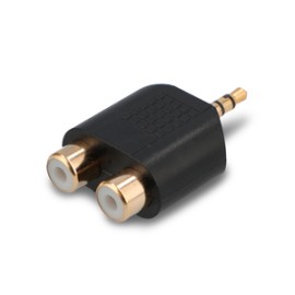 Adaptador de Audio RCA a Auxiliar 3.5 mm RadioShack / Negro